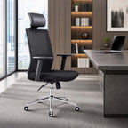 modern office chair ergonomic black office chair with mesh back kaguyasuBGY 39 main images 1