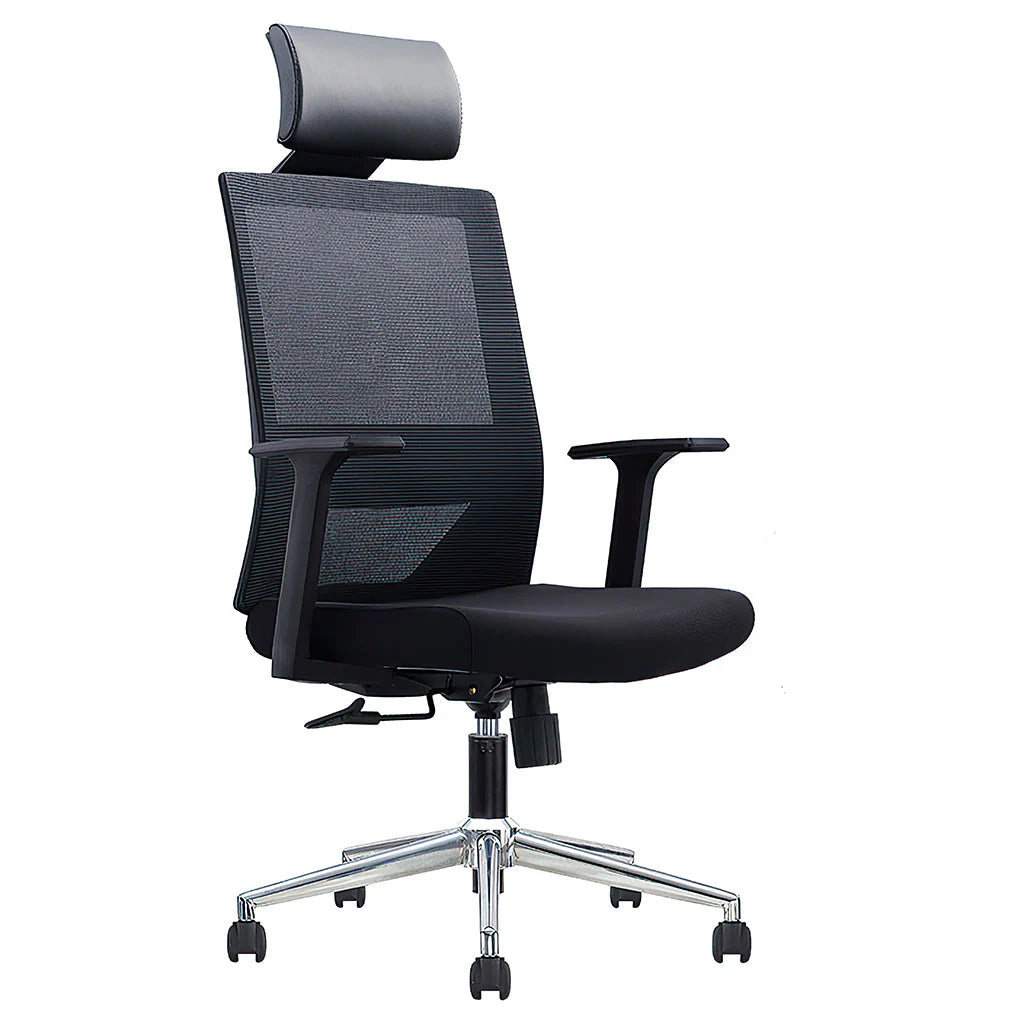 Modern Office Chair | Ergonomic Black Office Chair with Mesh Back | Kaguyasu Secondary image
