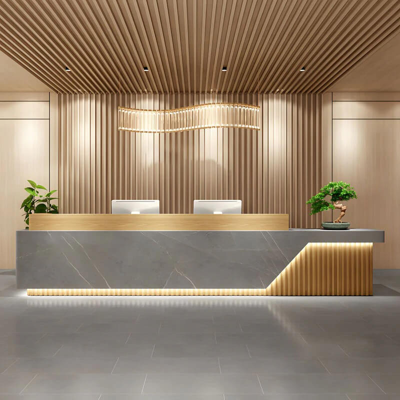 modern office reception desk color blocked reception desk kaguyasuJDT 1094 main images 13