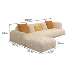 modern office sofa compact white sofa for living room kaguyasuBSF 018 detailed images 12