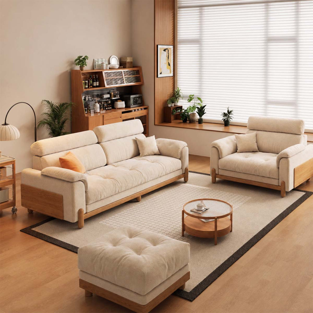 modern sofas versatile l shaped sofas wood frame sofa suite kaguyasuBSF K080 main images 2