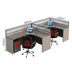 office desk corner workstation l shape computer desk kaguyasuBGZ C040 detailed images 16