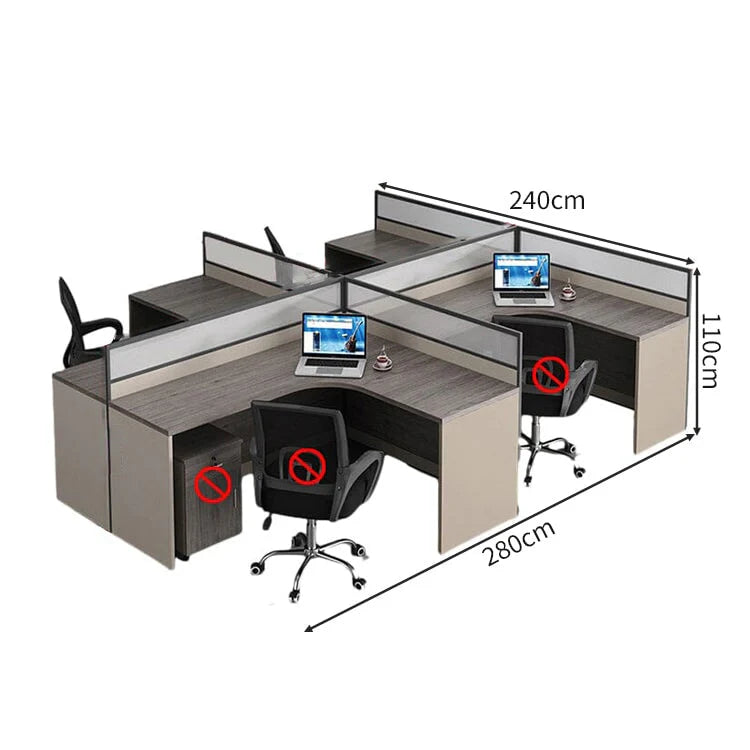 office desk corner workstation l shape computer desk kaguyasuBGZ C040 detailed images 19
