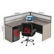 Office Desk | Corner Workstation | L Shape Computer Desk