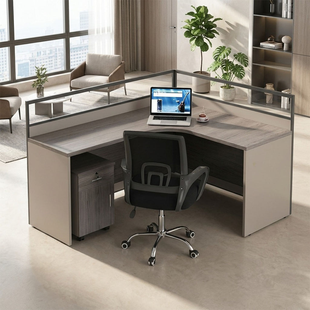 office desk corner workstation l shape computer desk kaguyasuBGZ C040 main images 2