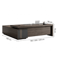 Black Walnut Desk - Large CEO Office Desk