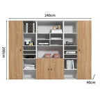 premium executive bookcase oak display cabinet design kaguyasuCWG S056 detailed images 12
