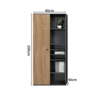 premium executive bookcase oak display cabinet design kaguyasuCWG S056 detailed images 19