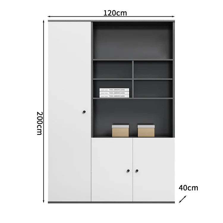 premium executive bookcase oak display cabinet design kaguyasuCWG S056 detailed images 25