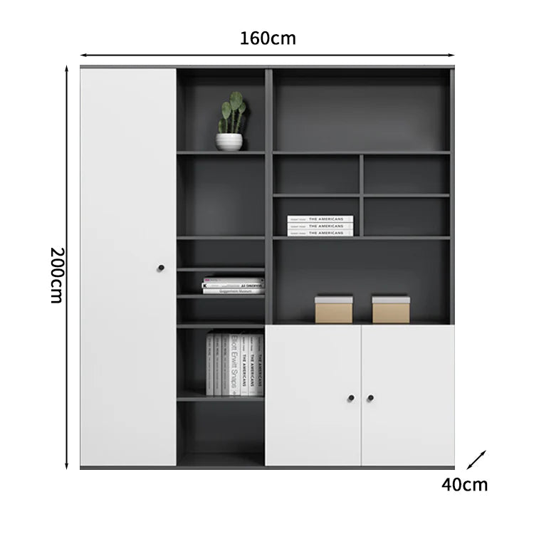premium executive bookcase oak display cabinet design kaguyasuCWG S056 detailed images 27