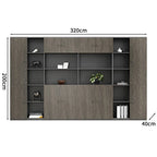 premium executive bookcase oak display cabinet design kaguyasuCWG S056 detailed images 6