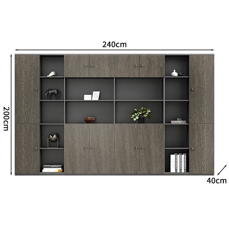 premium executive bookcase oak display cabinet design kaguyasuCWG S056 detailed images 7