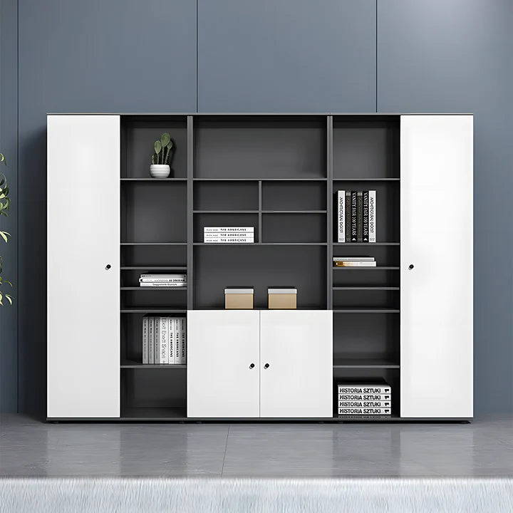 premium executive bookcase oak display cabinet design kaguyasuCWG S056 main images 3