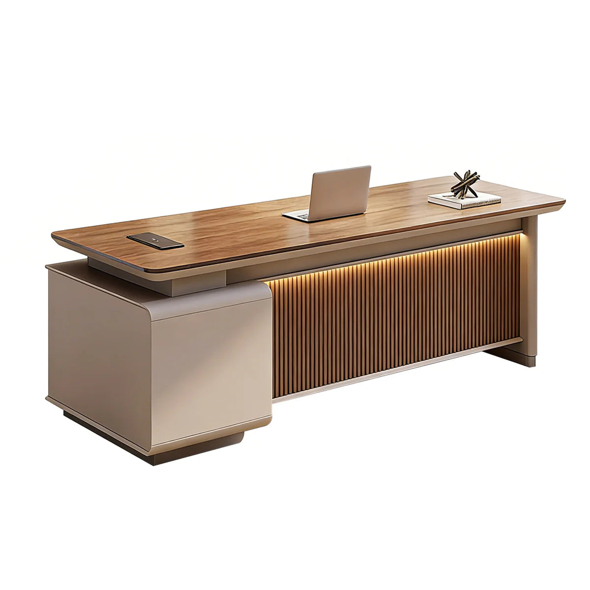 Premium Office Desk | Executive Desk with Storage | Kaguyasu Secondary image