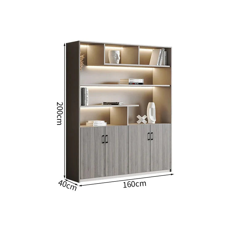 premium white bookcase cabinets and display cabinets kaguyasuCWG K098 detailed images 1