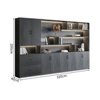 premium white bookcase cabinets and display cabinets kaguyasuCWG K098 detailed images 13