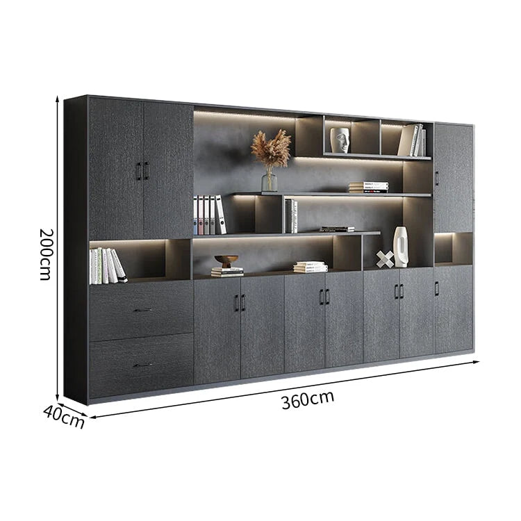 premium white bookcase cabinets and display cabinets kaguyasuCWG K098 detailed images 14