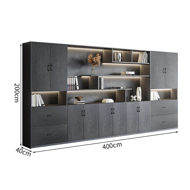 premium white bookcase cabinets and display cabinets kaguyasuCWG K098 detailed images 15