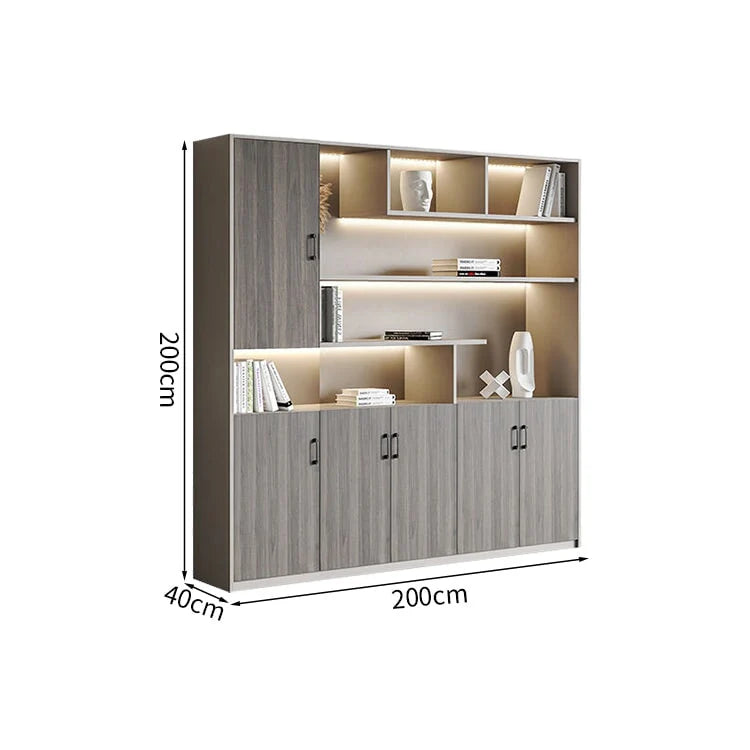 premium white bookcase cabinets and display cabinets kaguyasuCWG K098 detailed images 2