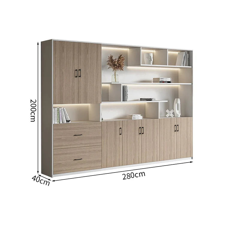 premium white bookcase cabinets and display cabinets kaguyasuCWG K098 detailed images 20