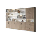 premium white bookcase cabinets and display cabinets kaguyasuCWG K098 main images 2