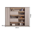 robust shelf shelving large capacity wood bookcase kaguyasuCWG K054 detailed images 4