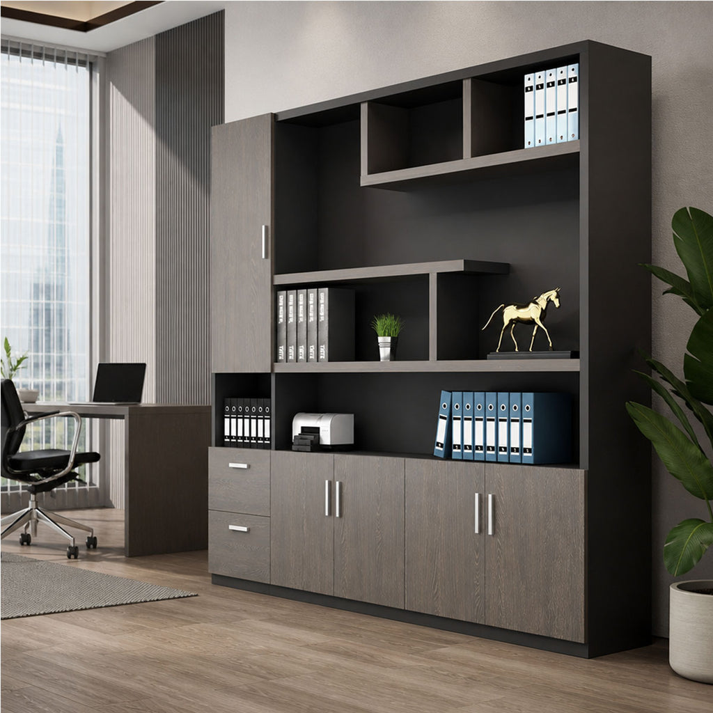 robust shelf shelving large capacity wood bookcase kaguyasuCWG K054 main images 3