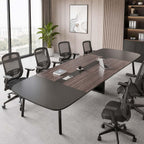 Rectangular Conference Table - 12-Seat Wooden Desk - product image 3