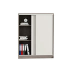 sleek grey bookcase eco friendly shelves with wood kaguyasuCWG m 034 main images 5