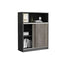 sleek grey bookcase eco friendly shelves with wood kaguyasuCWG m 034 main images 8
