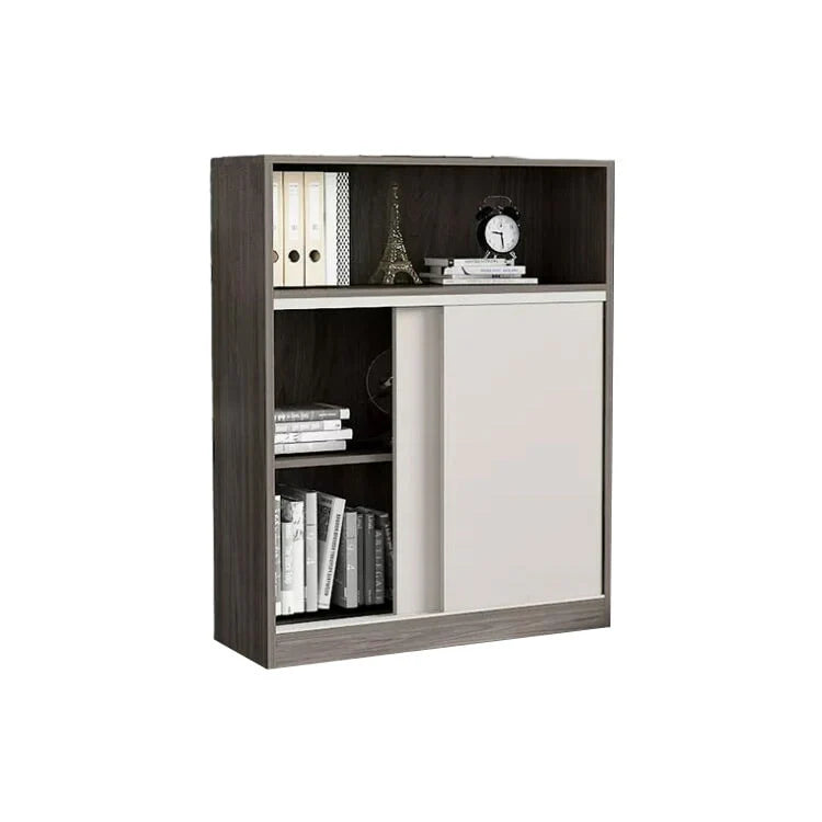 sleek grey bookcase eco friendly shelves with wood kaguyasuCWG m 034 main images 9