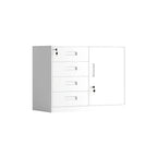 sleek steel drawer pedestal cube with storage bookcase kaguyasuCWG 2044 main images 31