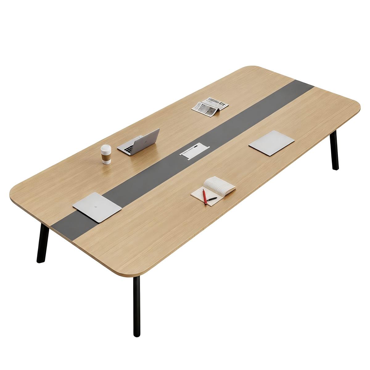 Rectangular Conference Table - 12-Seat Wooden Desk - product image 10