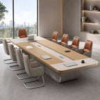 solid wood office table large meeting conference desk kaguyasuHYZ 083 main images 1