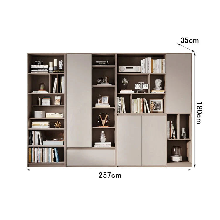 versatile bookshelf elegant storage units with doors kaguyasuLBG K027 main images 4