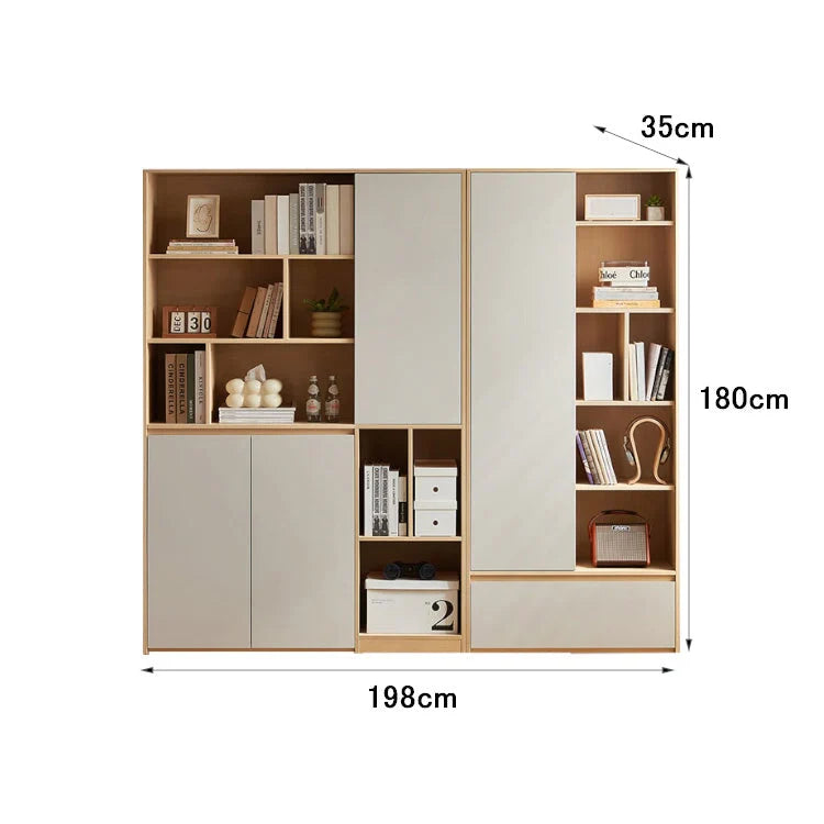 versatile bookshelf elegant storage units with doors kaguyasuLBG K027 main images 5