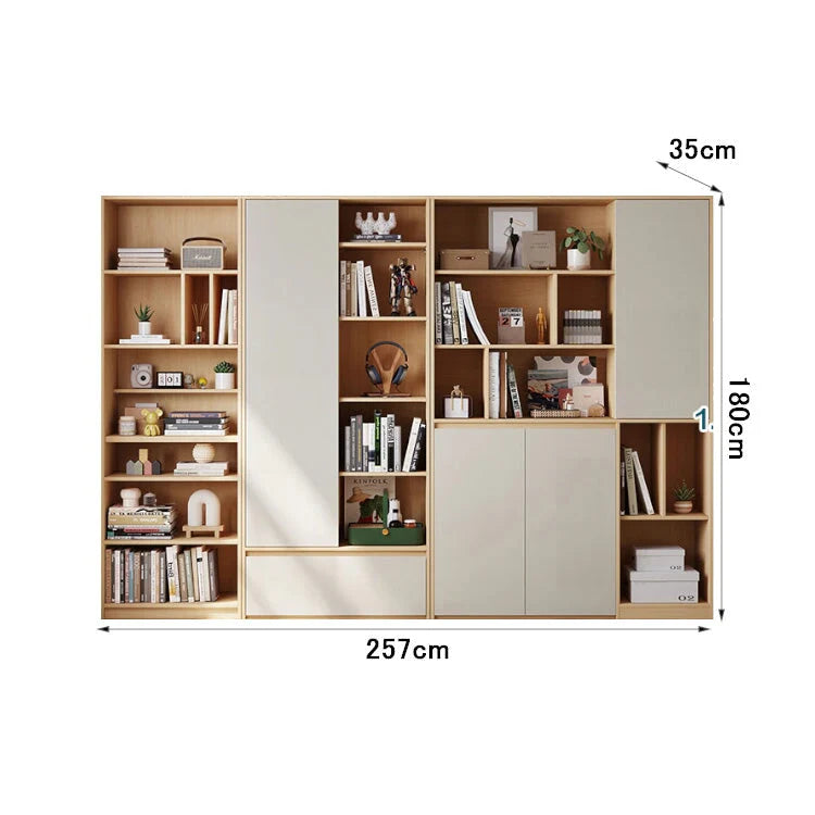 versatile bookshelf elegant storage units with doors kaguyasuLBG K027 main images 6
