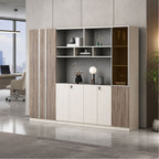 walnut executive bookcase professional cupboard display kaguyasuLBG K008 main images 2