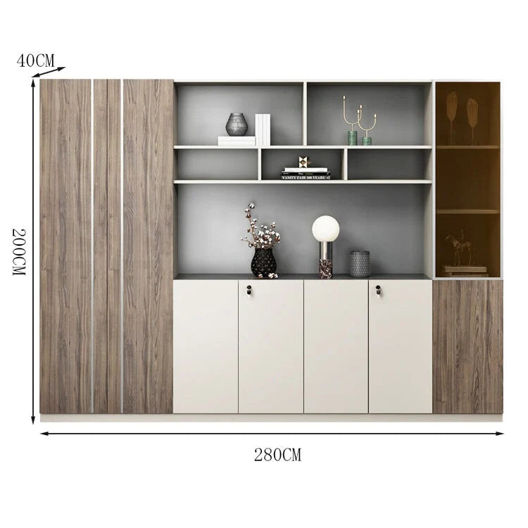 Walnut Executive Bookcase | Professional Cupboard Display | Kaguyasu Secondary image